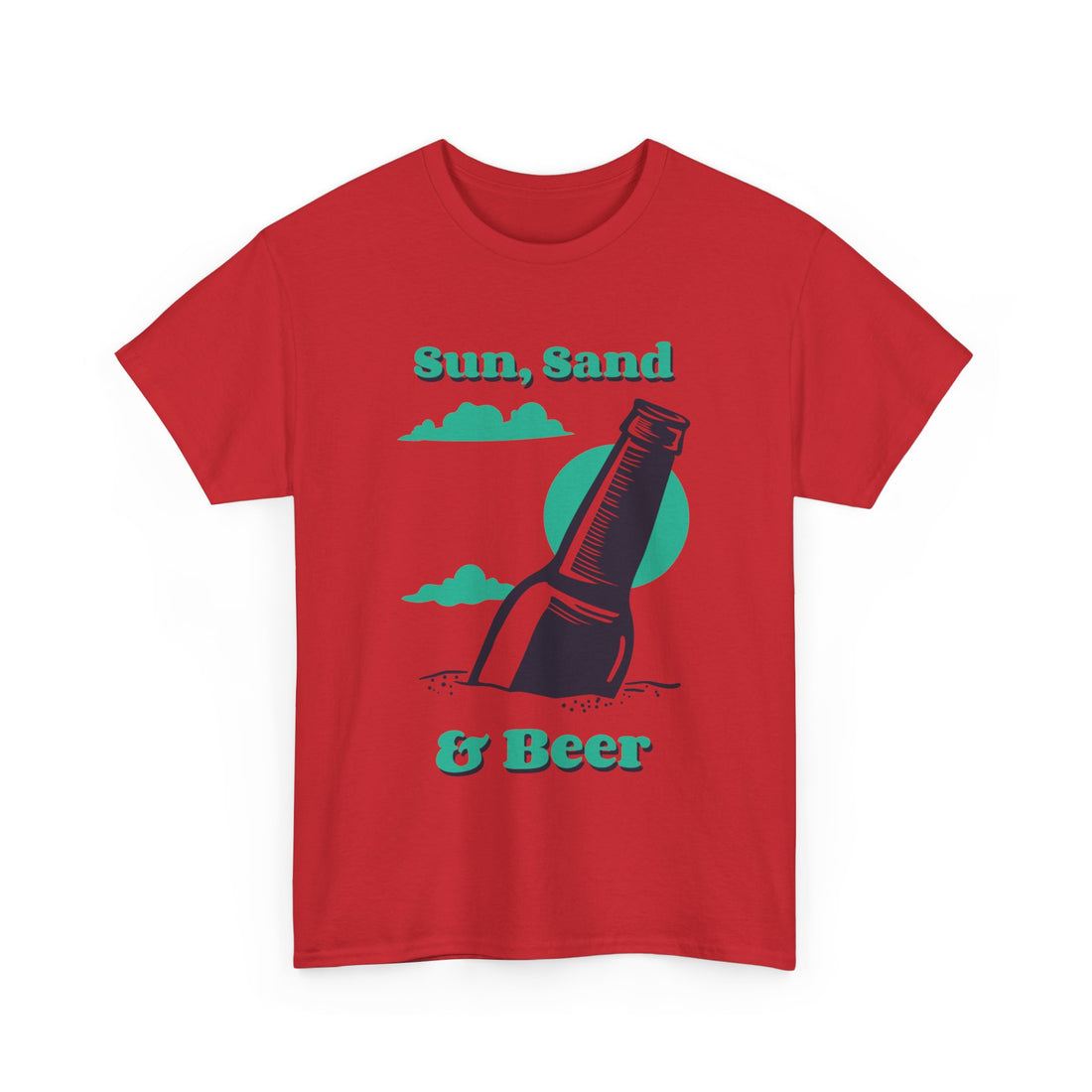 Sun, Sand & Beer  T-Shirt - Graphic T-Shirt from Tee Utopia