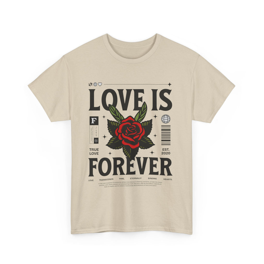 Love Is Forever T-Shirt - Graphic T-Shirt from Tee Utopia