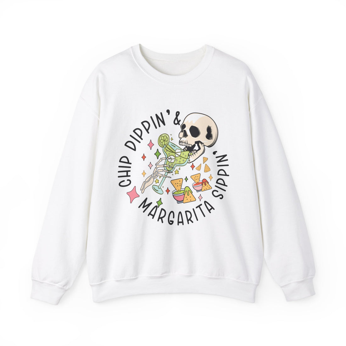 Chip Dippin Margarita Sippin Sweatshirt - Graphic Sweatshirt from Tee Utopia
