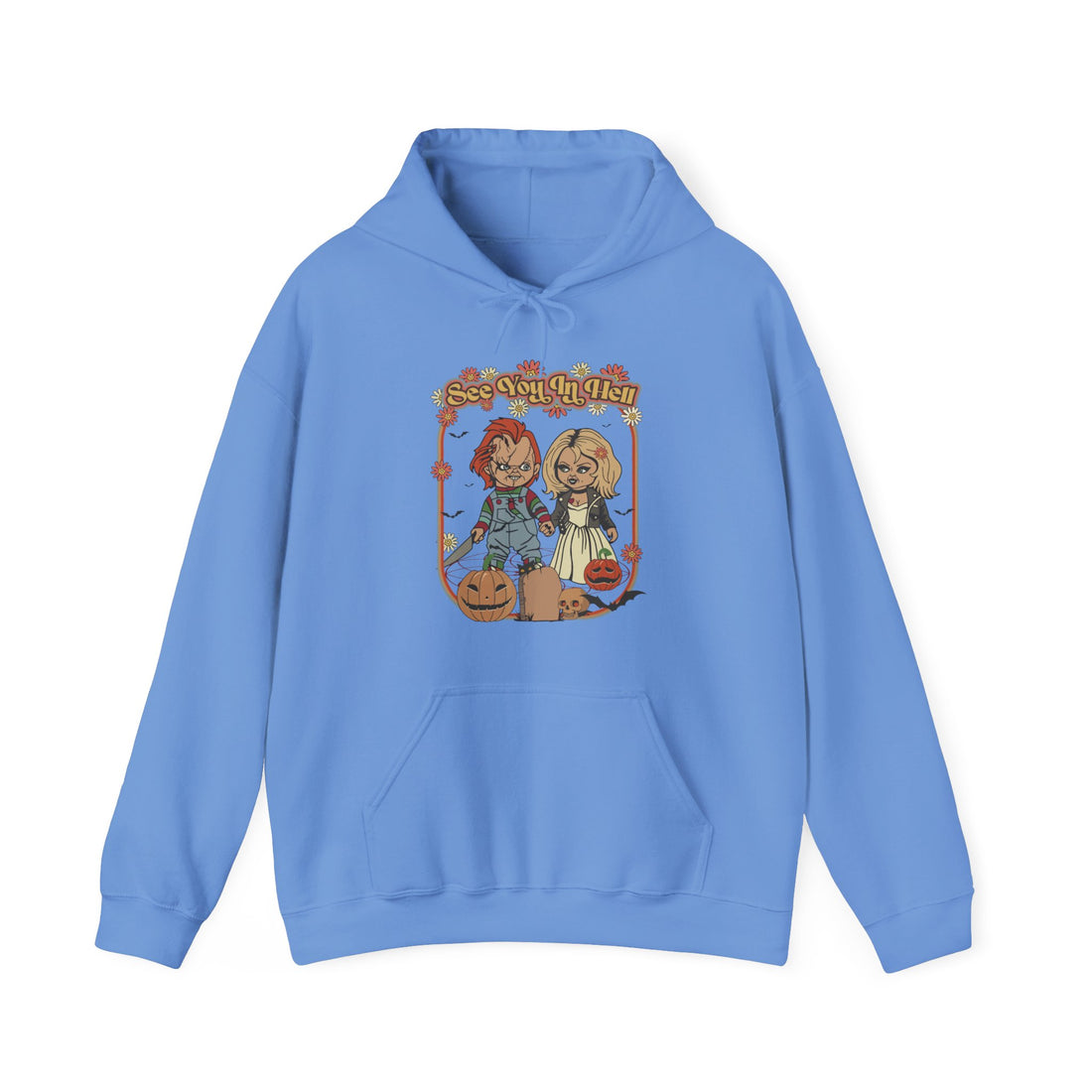 See You In Hell Chucky Hoodie - Graphic Hoodie from Tee Utopia