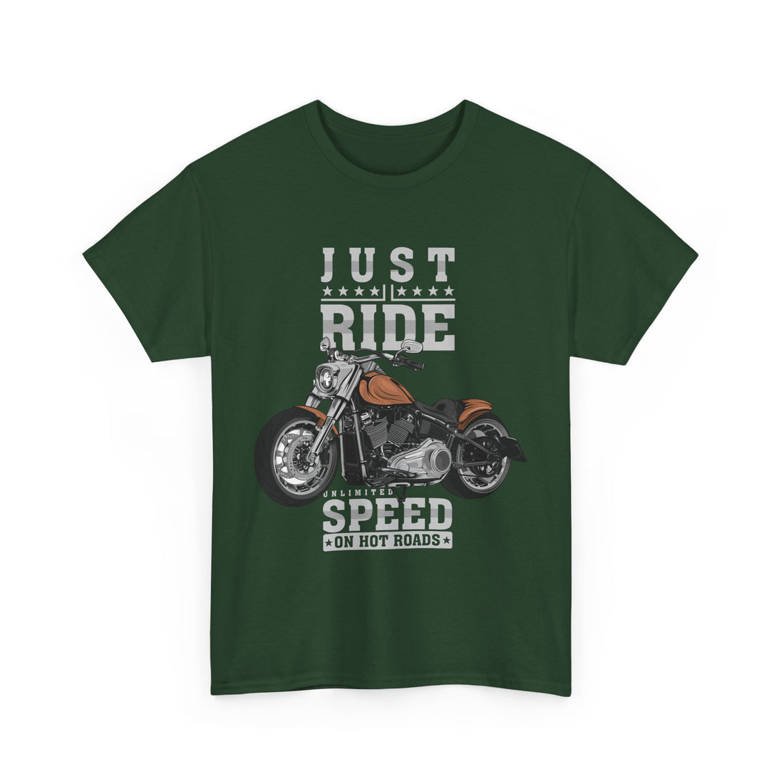 Just Ride T-Shirt - Graphic T-Shirt from Tee Utopia