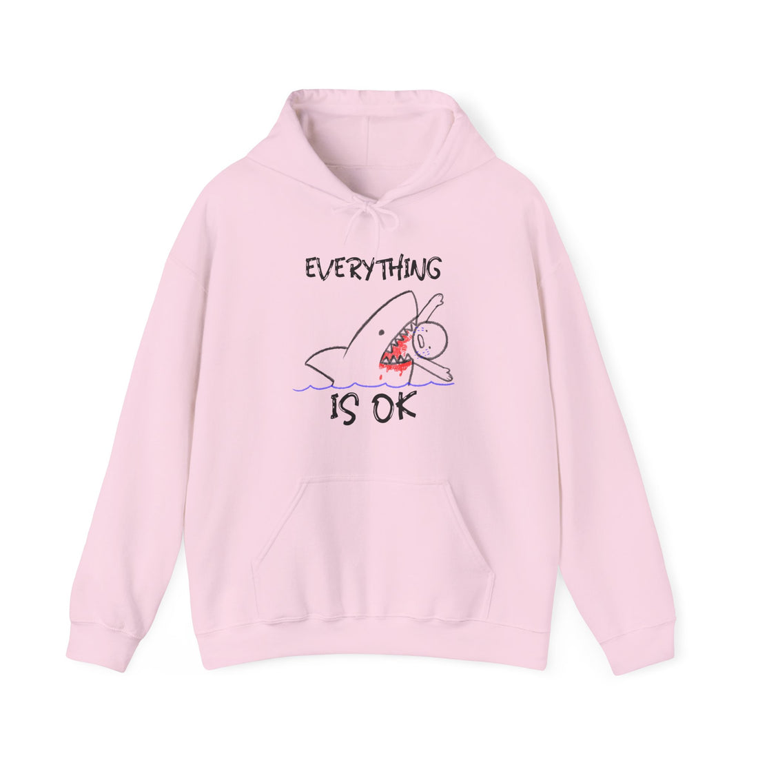 Everything Is OK Hoodie - Graphic Hoodie from Tee Utopia