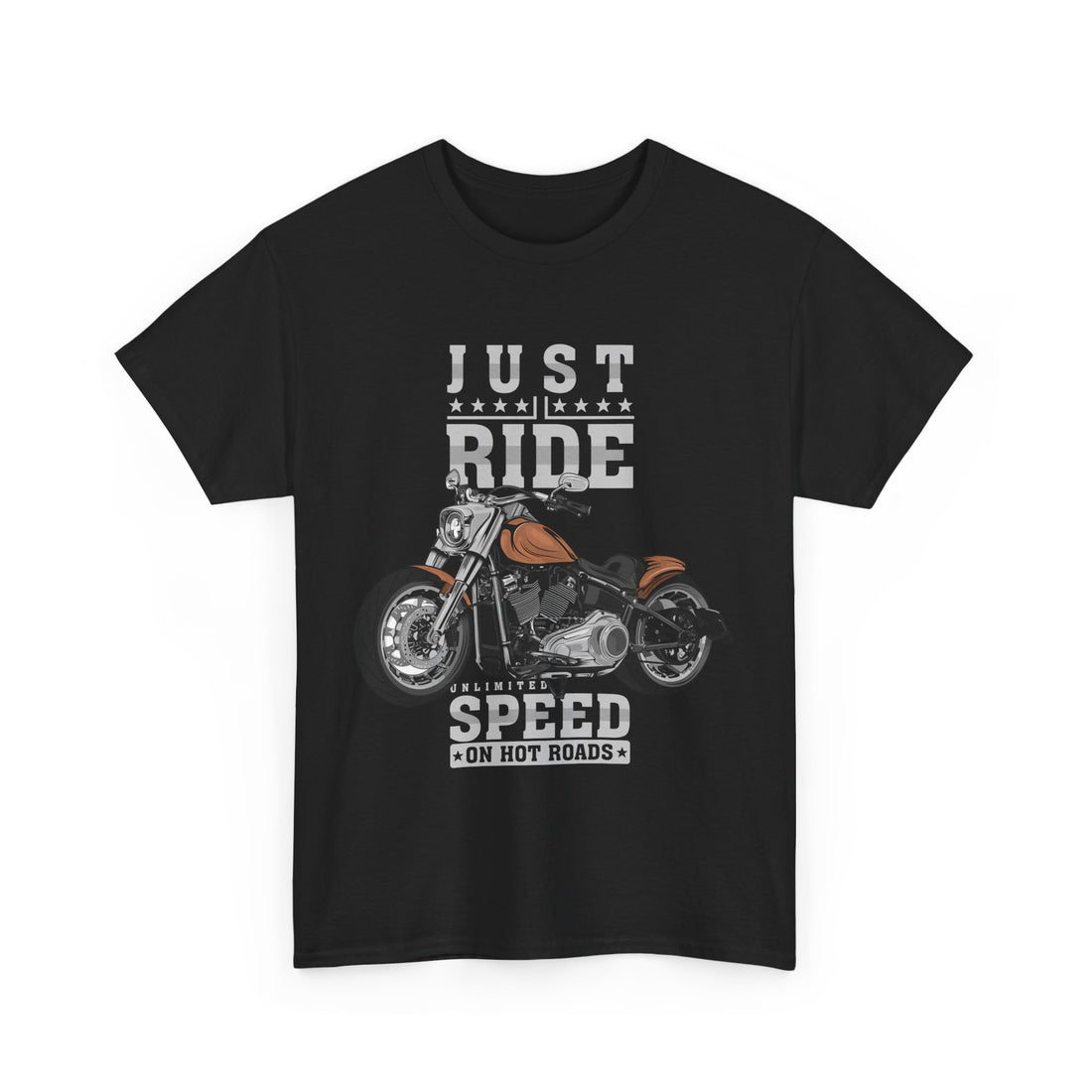 Just Ride T-Shirt - Graphic T-Shirt from Tee Utopia