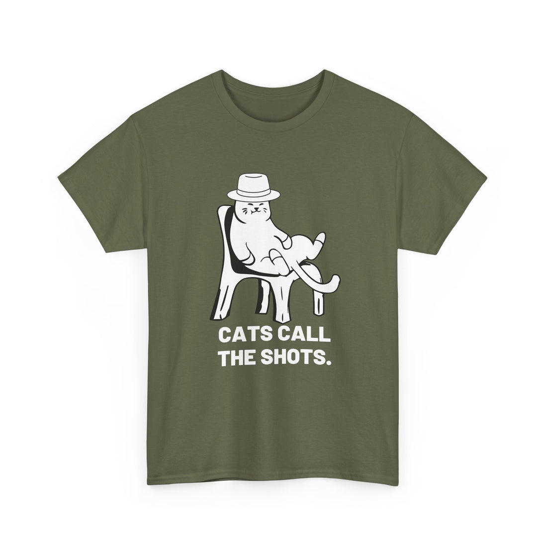 Cats Call The Shots. T-Shirt - Graphic T-Shirt from Tee Utopia