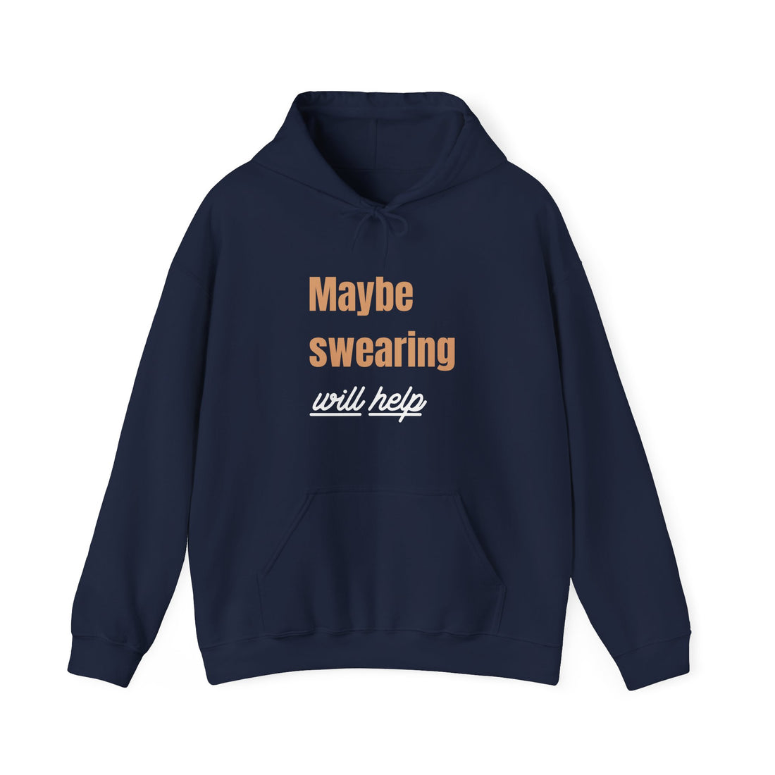 Maybe Swearing Will Help Hoodie - Graphic Hoodie from Tee Utopia