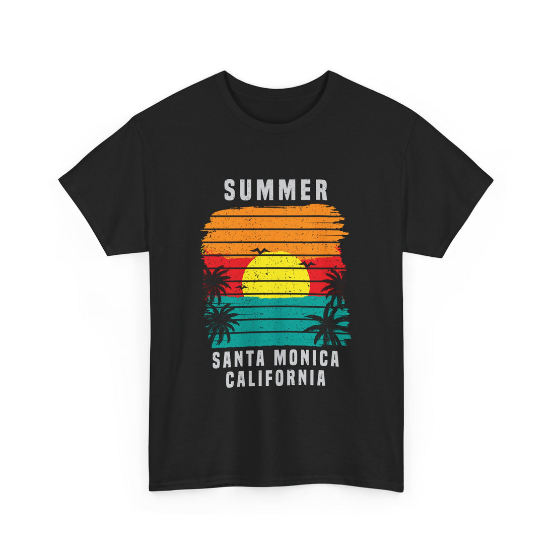 Summer Santa Monica CA T-Shirt - Graphic T-Shirt from Tee Utopia