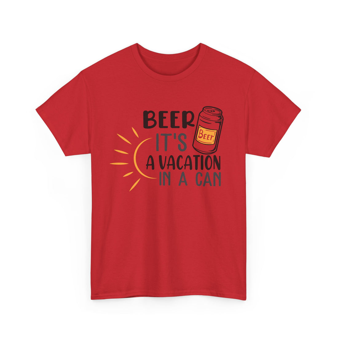 Beer A Vacation In a Can  T-Shirt - Graphic T-Shirt from Tee Utopia
