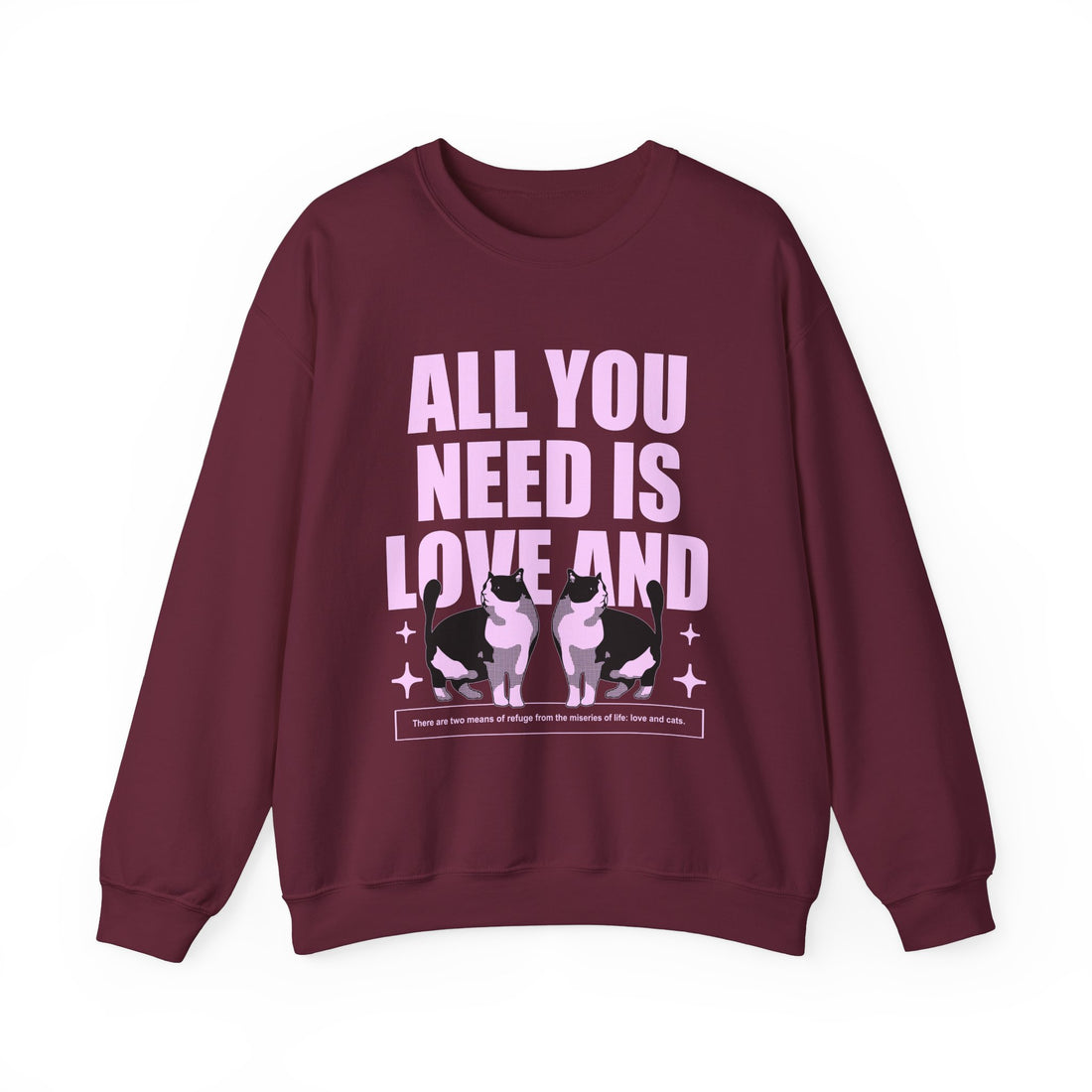 All You Need is Love Sweatshirt - Graphic Sweatshirt from Tee Utopia