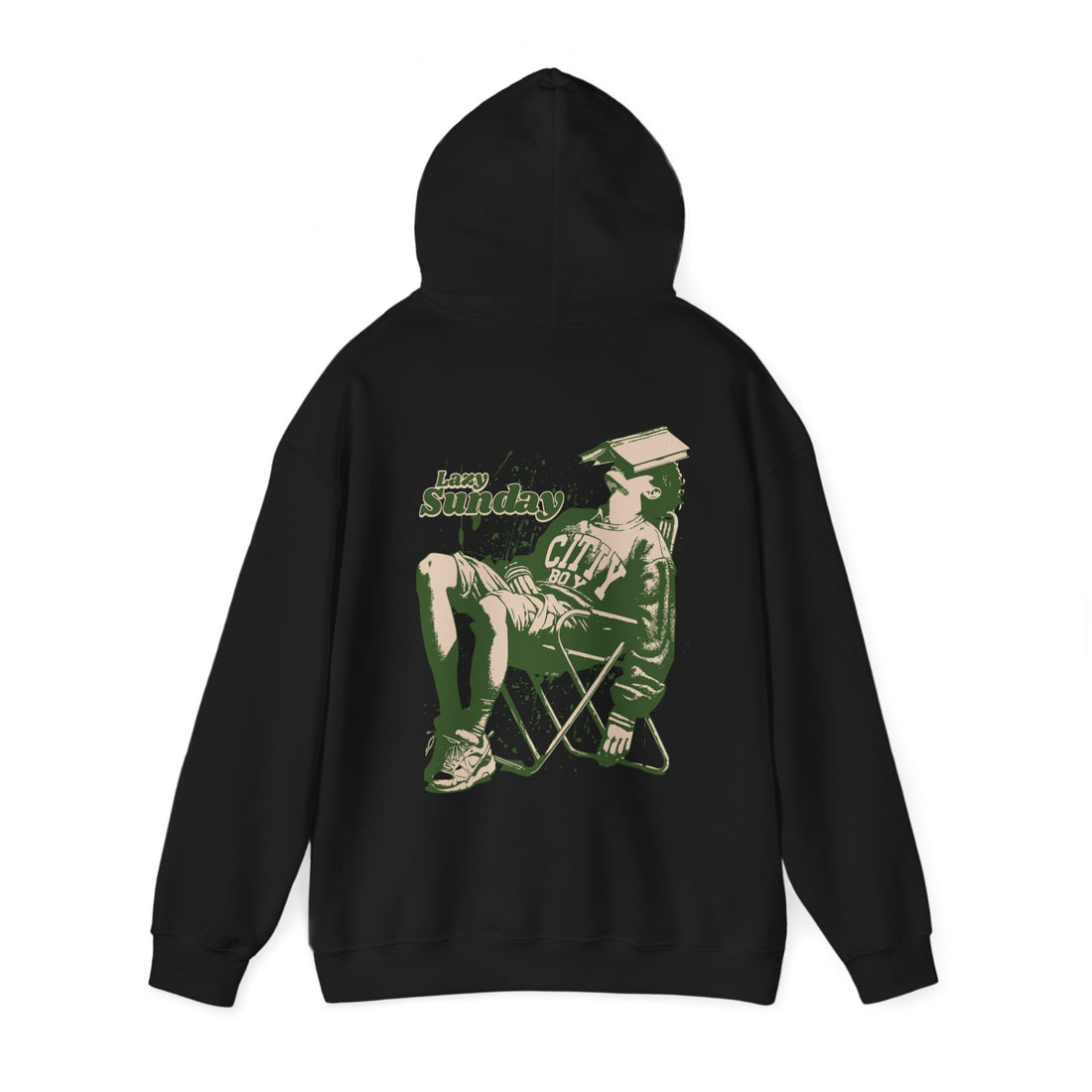 Lazy Sunday Front and Back Hoodie