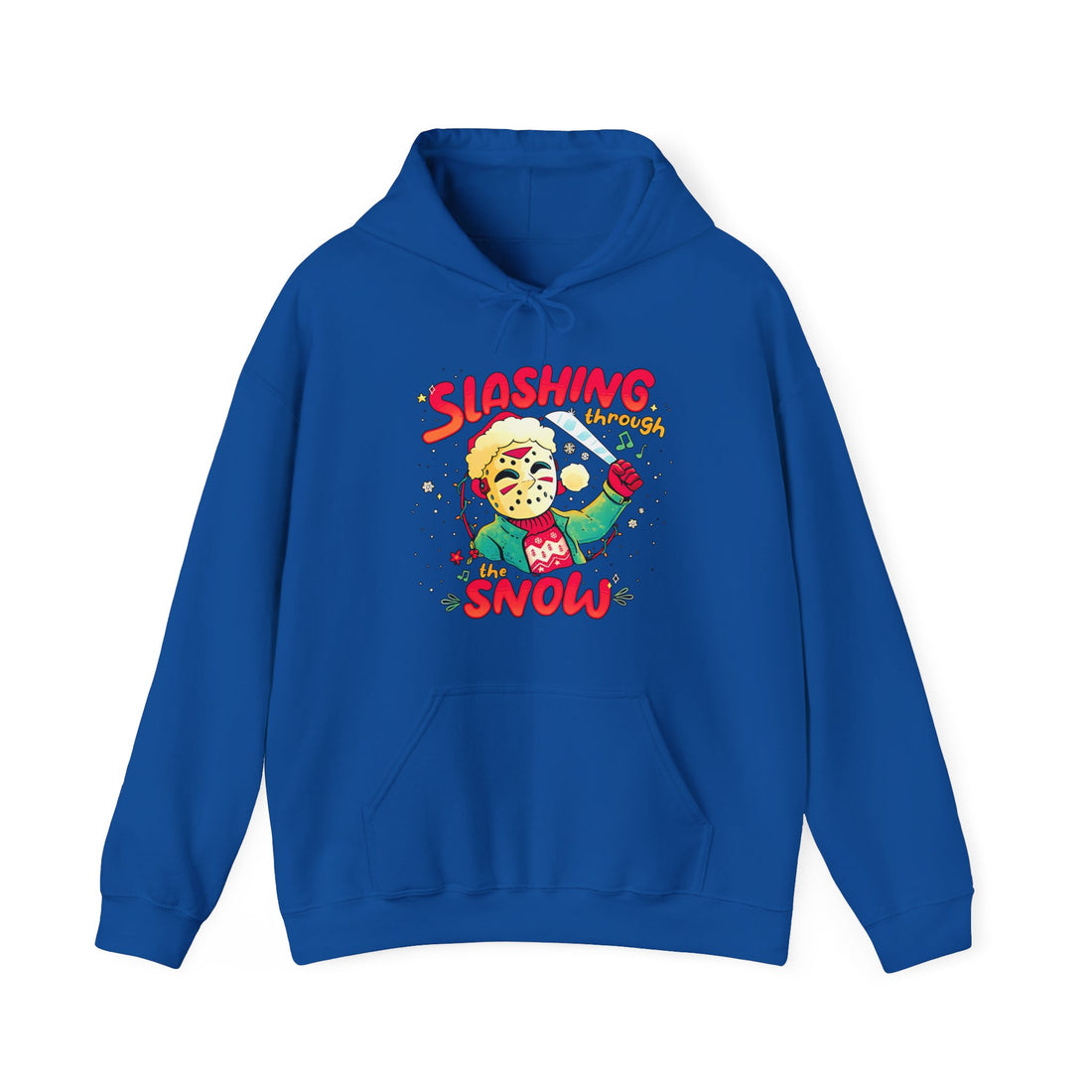 Slashing Through The Snow Hoodie - Graphic Hoodie from Tee Utopia