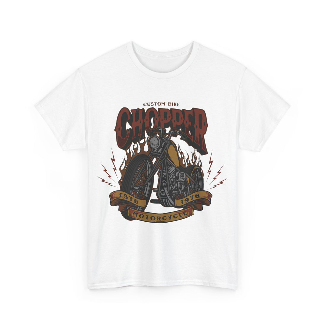 Custom Bike Chopper T-Shirt - Graphic T-Shirt from Tee Utopia