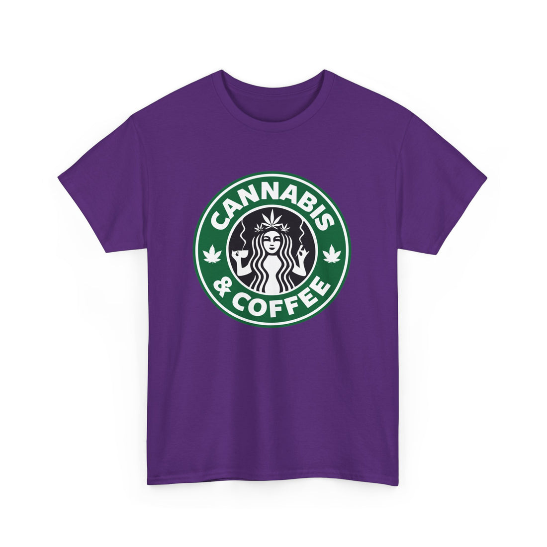 Cannabis and Coffee T-Shirt - Graphic T-Shirt from Tee Utopia