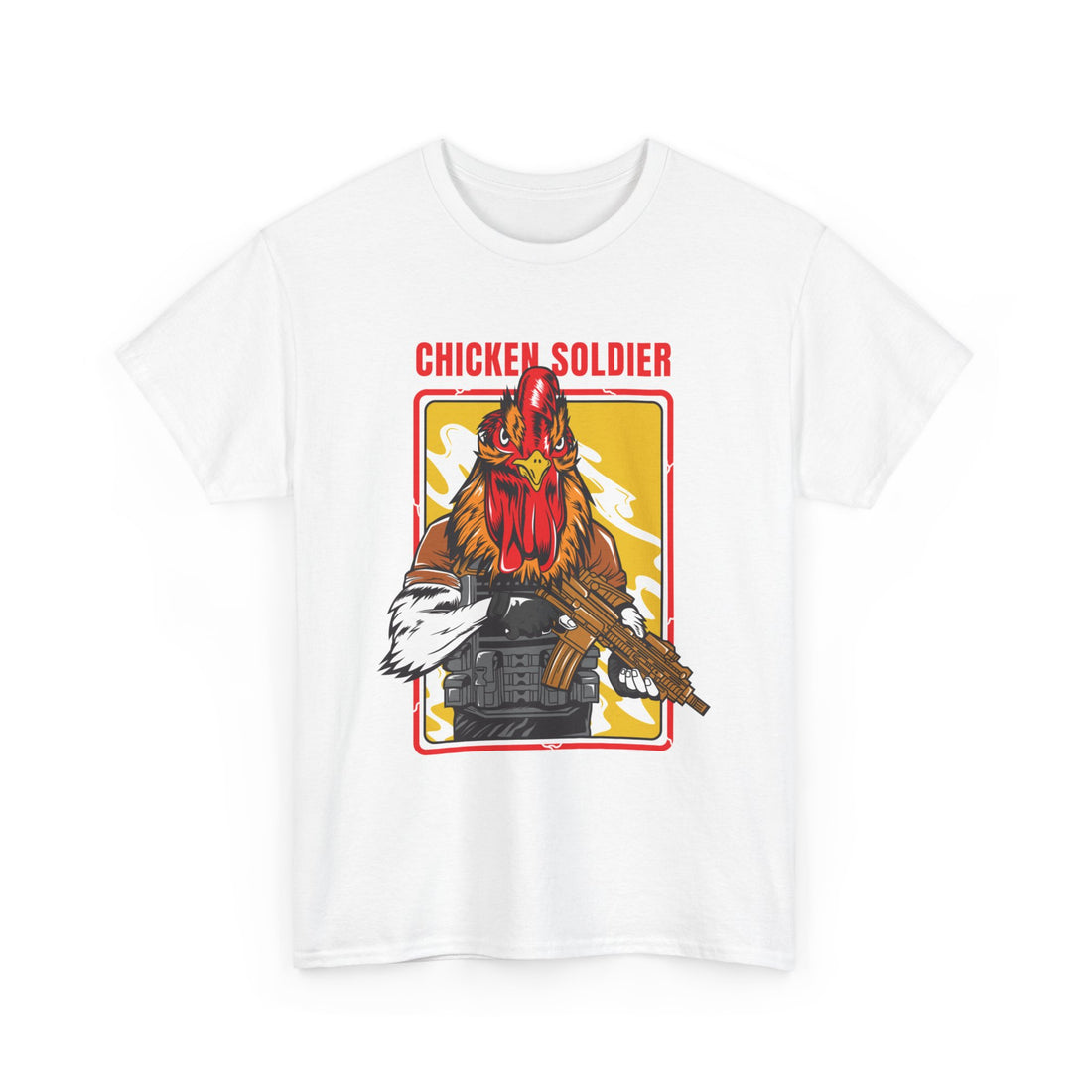 Chicken Soldier T-Shirt - Graphic T-Shirt from Tee Utopia
