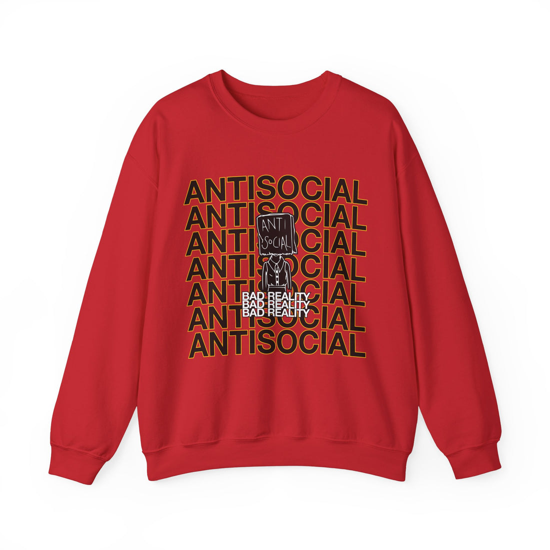 Anti Social Sweatshirt - Graphic Sweatshirt from Tee Utopia