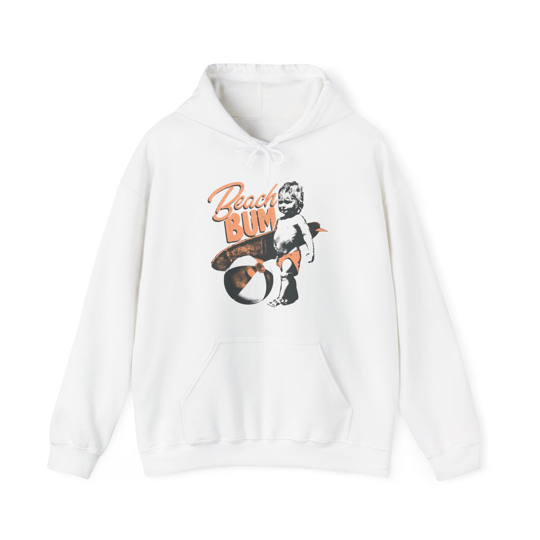Beach Bum Hoodie - Graphic Hoodie from Tee Utopia