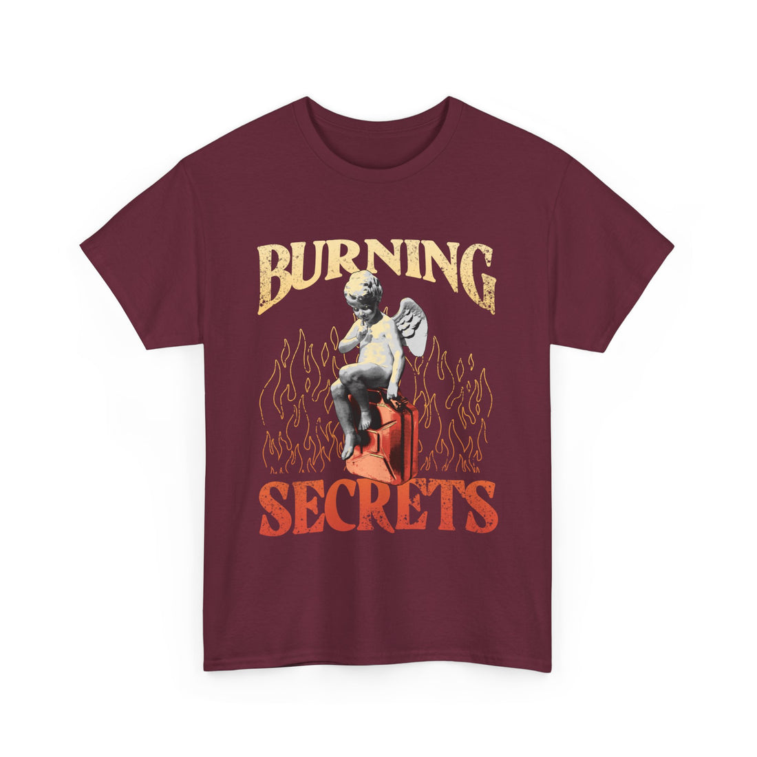 Burning Secrets T-Shirt - Graphic T-Shirt from Tee Utopia