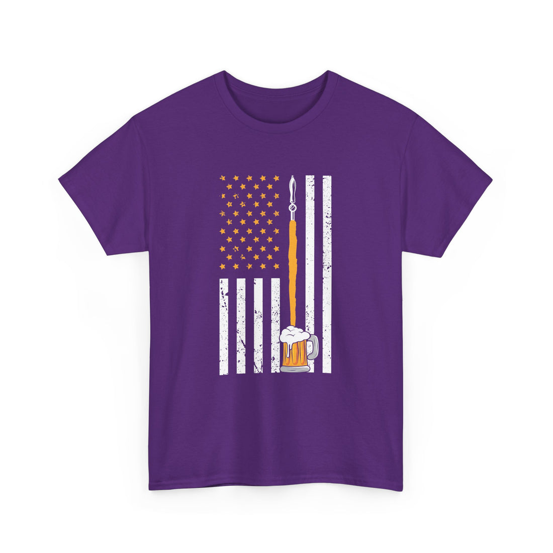 Beer USA Flag  T-Shirt - Graphic T-Shirt from Tee Utopia