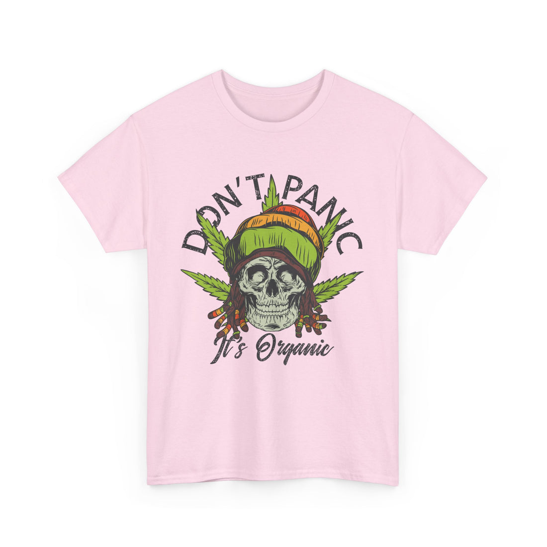 Don't Panic It's Organic Rasta T-Shirt - Graphic T-Shirt from Tee Utopia