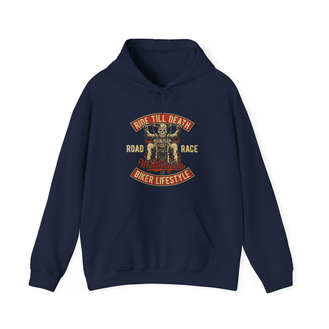 Ride Till Death Hoodie - Graphic Hoodie from Tee Utopia