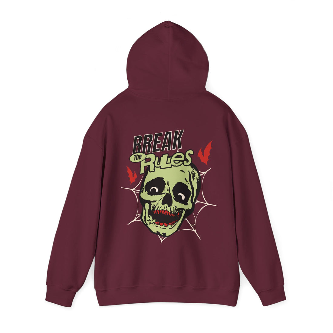 Break The Rules Front and Back Hoodie - Graphic Hoodie from Tee Utopia