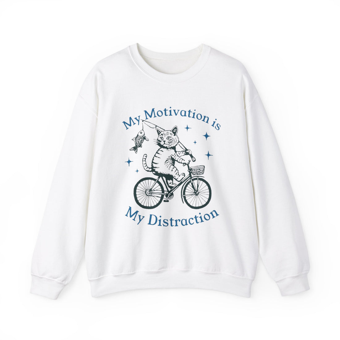 My Motivation Is My Distraction Sweatshirt - Graphic Sweatshirt from Tee Utopia