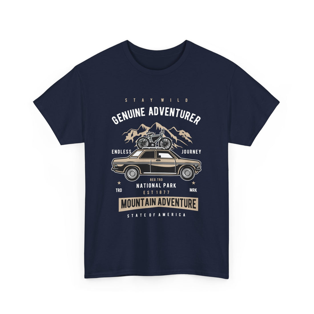 Stay Wild Genuine Adventure T-Shirt - Graphic T-Shirt from Tee Utopia