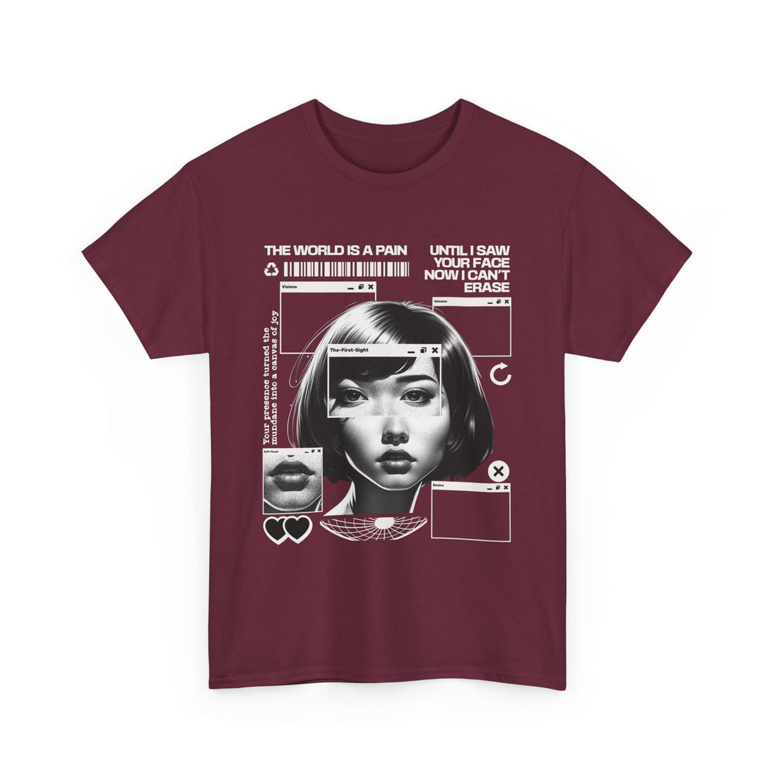 The World Is Pain T-Shirt - Graphic T-Shirt from Tee Utopia