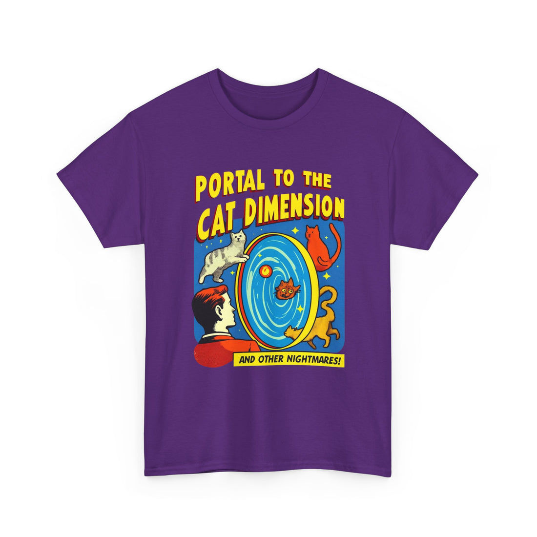 Portal To The Cat Dimension T-Shirt - Graphic T-Shirt from Tee Utopia