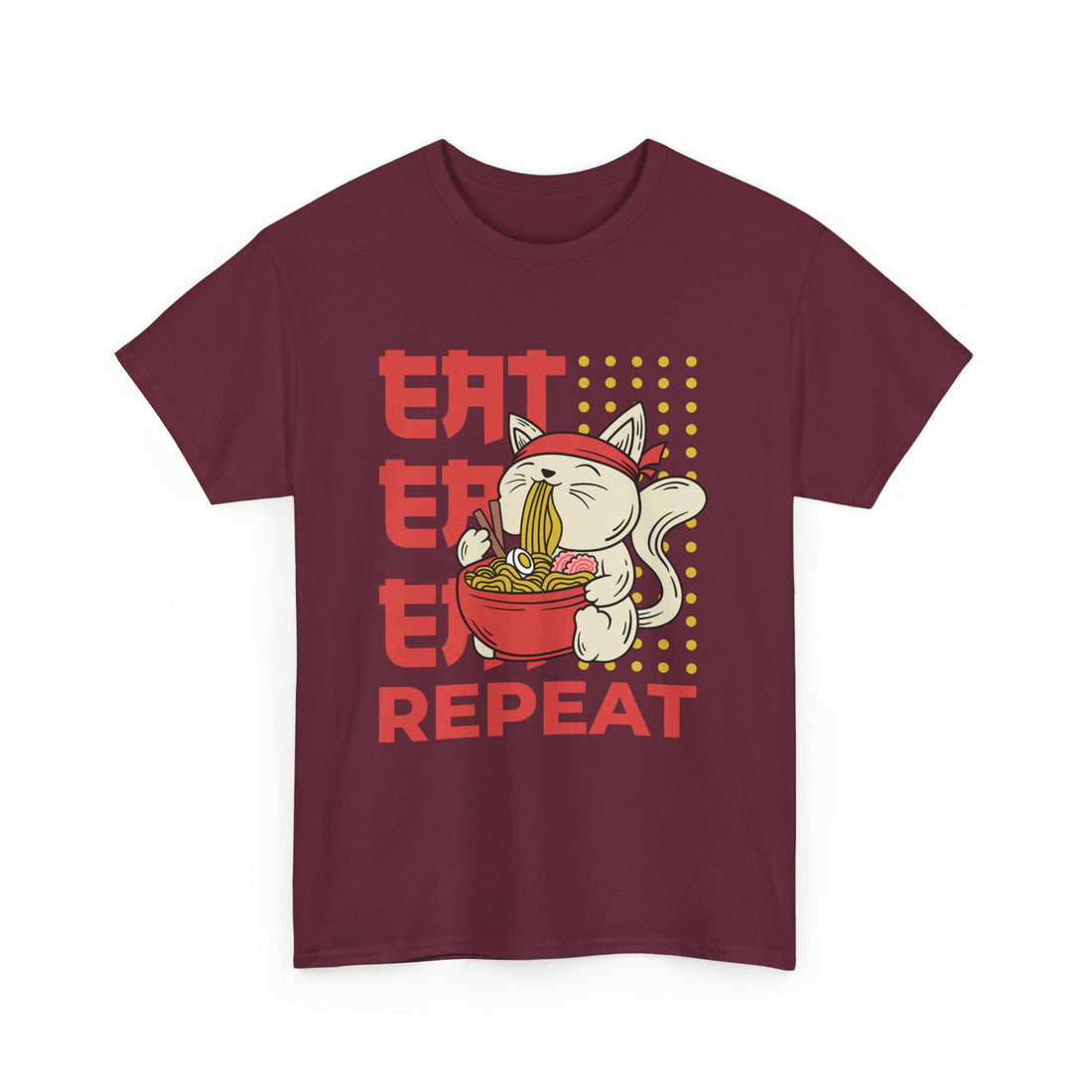 Eat Eat Eat Repeat T-Shirt - Graphic T-Shirt from Tee Utopia
