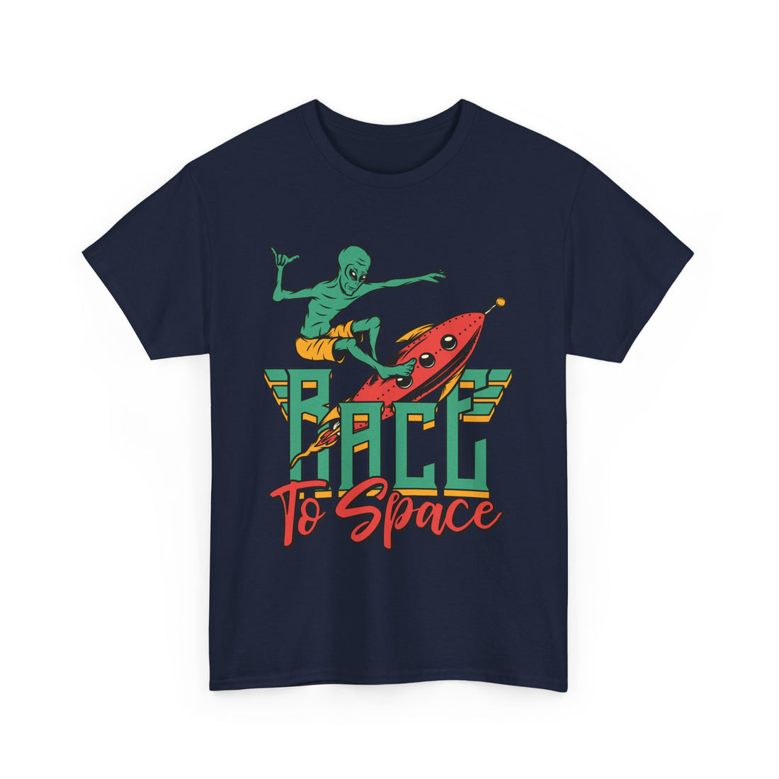 Race To Space T-Shirt - Graphic T-Shirt from Tee Utopia