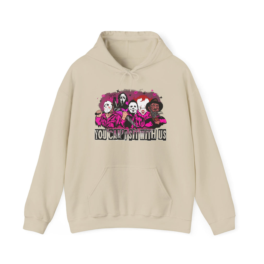 You Can't Sit With Us Hoodie - Graphic Hoodie from Tee Utopia