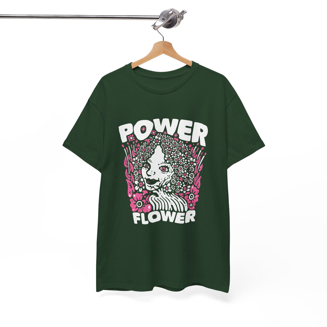 Power Flower T-Shirt - Graphic T-Shirt from Tee Utopia