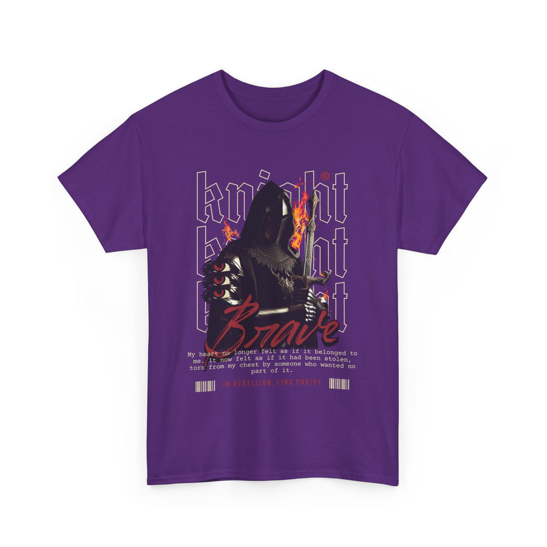 Brave Knight T-Shirt - Graphic T-Shirt from Tee Utopia