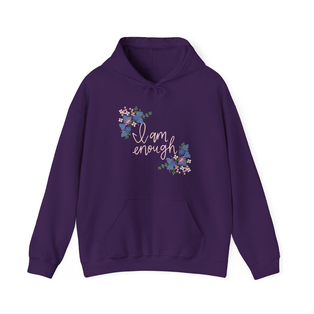 I Am Enough Hoodie - Graphic Hoodie from Tee Utopia