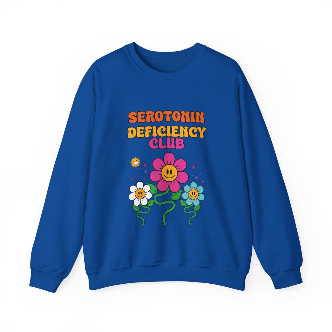 Serotonin Deficiency Club Sweatshirt - Graphic Sweatshirt from Tee Utopia